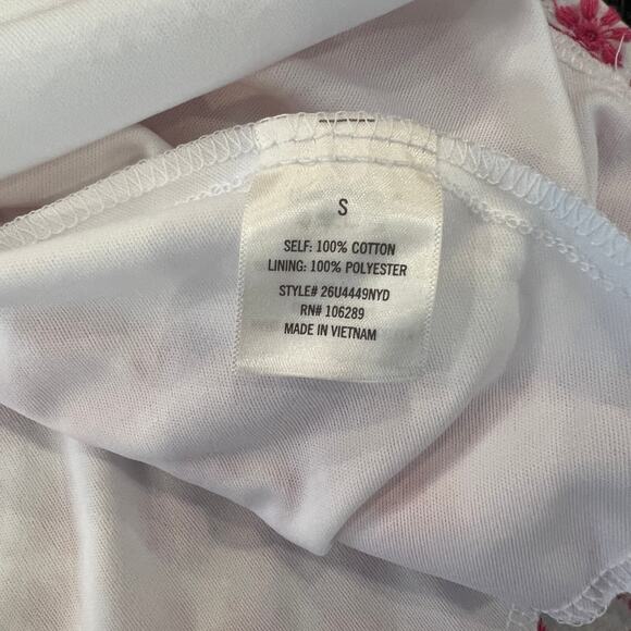 NWT Francesca's Collections Jun & Ivy Pink & White Eyelet Daisy Skater Dress - Picture 12 of 14